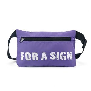 Wholesale Custom Print Fashion Waterproof Beach Swimming Travel Purple <b>Rainbow</b>-Colored Polyester Makeup Bags for Home Outdoor - Product Image 1
