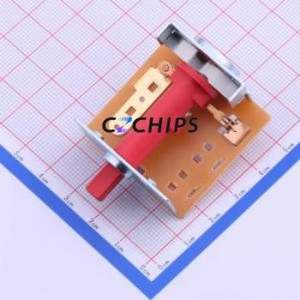 HR31-M46A-1P-F1-R Rotary Switch Through hole Component (THT) Switch 4 Flat Type Solder Tab 100000 - Product Image 2