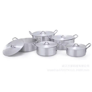 7 Piece Sanded Aluminum <b>Cookware</b> <b>Set</b> Durable Oven Safe Superior Quality For Cooking - Product Image 3