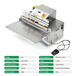 Machine de mise sous vide commerciale de type externe en acier inoxydable pour légumes frais, thé, aliments, riz, viande, poisson, avec pompe à air - Product Image 6