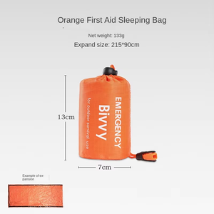 Saco de Dormir de Emergencia Portátil e Impermeable, Equipo de Senderismo y Camping, Saco Térmico de Supervivencia, Kit de Primeros Auxilios y Rescate - Product Image 6