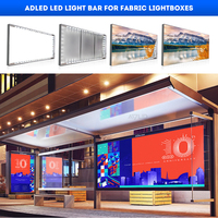 DC24V High Power Edge Lit RGB Led Hard Strip Lights Bar avec Lentille 5050SMD RGBWW RGBNW RGBW Barres d'éclairage LED réglables en couleur