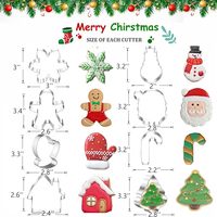 Ensemble de 8 emporte-pièces de Noël en acier inoxydable, résistants au lave-vaisselle et au four, outil de cuisine écologique