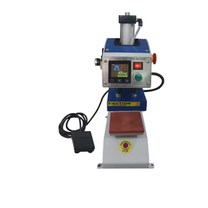 Máquina de prensa de calor de impresión de camisetas para niños pequeños 10*10cm fuerza de presión de aire Transferencia de tela de hierro <span class=keywords><strong>Foces</strong></span> pecho/cuello camisas motor - Product Image 2