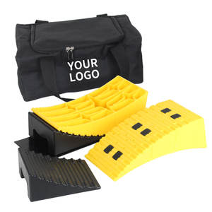 GT-17PS4 HDPE Kunststoff 4 "Höhe angehobene Reifen wechsel rampe, gebogene RV Camper Trailer Leveler Nivel lier blöcke - Product Image 1