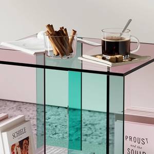 Tavolo laterale integrato in legno massello nuovo divano armadietto in acrilico per soggiorno camera da letto trasparente balcone <span class=keywords><strong>tavolino</strong></span> da caffè per la casa - Product Image 4