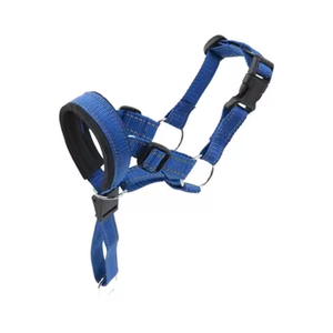 Muzzle US anjing nilon Modern dengan tali pengaman penutup mulut Harness untuk mencegah tarik berat kerah tali Halter - Product Image 6