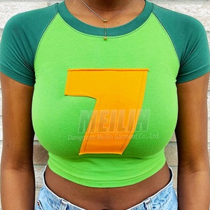 ผู้ผลิตเสื้อผ้าสตรี OEM รับปักลายตามสั่ง เสื้อยืดคุณภาพสูง เสื้อยืดแบบตัดเย็บ เสื้อยืดเด็ก เสื้อครอปสำหรับผู้หญิง - Product Image 1