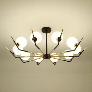 <span class=keywords><strong>Lampadario</strong></span> LED a Sfera in Alabastro Stile Nordico Minimalista per Soggiorno e Camera da Letto, Dimensione Media <span class=keywords><strong>con</strong></span> Servizio di Installazione - Product Image 1