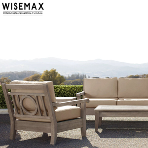 WISEMAX FURNITURE Mobili <span class=keywords><strong>da</strong></span> Esterno di Alta Gamma Divano Relax in Legno di Teak <span class=keywords><strong>con</strong></span> <span class=keywords><strong>Schienale</strong></span> Speciale e Cuscino <span class=keywords><strong>per</strong></span> <span class=keywords><strong>Giardino</strong></span> - Product Image 2