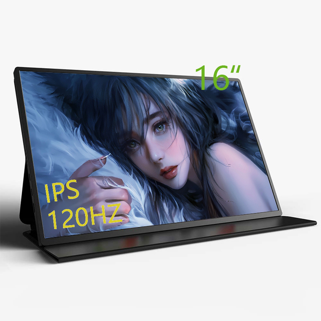New 15.6 Inch 2.5K 120Hz IPS HDR Gaming Portable Monitor with Built-in Speaker 2560x1600 16:9 USB-C for Laptop