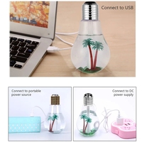 Portable ampoule humidificateur coloré éblouissant Usb bureau humidificateur d'air à ultrasons 400Ml diffuseur d'arôme aromathérapie brumisateur