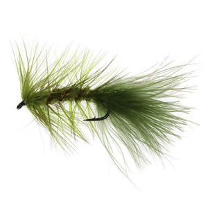 Crochet de fixation de mouches d'eau salée rouge olive noir appâts de mouches de truite laineux Bugger banderoles appâts durs artificiels leurres de pêche à la mouche - Product Image 6