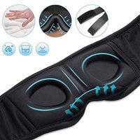 Masque de sommeil musical intelligent avec écouteurs Bluetooth, microphone intégré et lecteur 3D sans fil pour le voyage