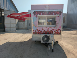 Camions de restauration mobiles à thème floral à vendre, camions de snacks, petits camions de restauration pour Miami - Product Image 4