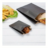 Sac d'emballage alimentaire en papier sulfurisé imprimé sur mesure pour sandwichs, hamburgers, poulet frit, restauration rapide, à emporter, restaurant