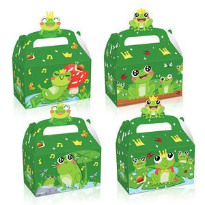 Caja de papel temática de rana, <span class=keywords><strong>príncipe</strong></span>, hoja de loto, Caracol, caja de regalo para fiesta, decoraciones - Product Image 6