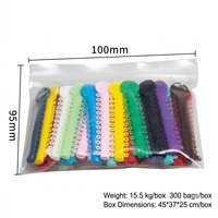 Attaches élastiques orthodontiques multicolores, matériaux correcteurs dentaires, anneaux en O à haute élasticité