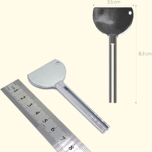 Rodillo de acero inoxidable para tubos de pasta de dientes, herramienta exprimidora de tubos metálicos, extractor de pasta de dientes para pintura, crema cosmética, tinte para el cabello, baño - Product Image 3