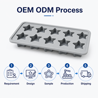 Moule en silicone personnalisé en forme d'étoile, OEM ODM, étiquette privée, couleur et logo personnalisés, emballage, sans BPA, respectueux de l'environnement, vente en gros d'usine