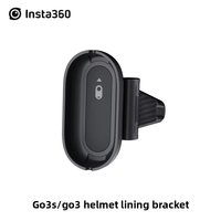 Support POV léger pour casque Insta360 GO3/GO3S, clip coupe-vent pour caméra d'action pour sports de plein air, fixation caméra vue à la première personne