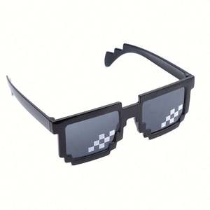 Lunettes de soleil carrées mosaïques personnalisées avec logo, vente en gros, tendance, pas chères, amusantes, pour hommes et femmes, pour fêtes - Product Image 4