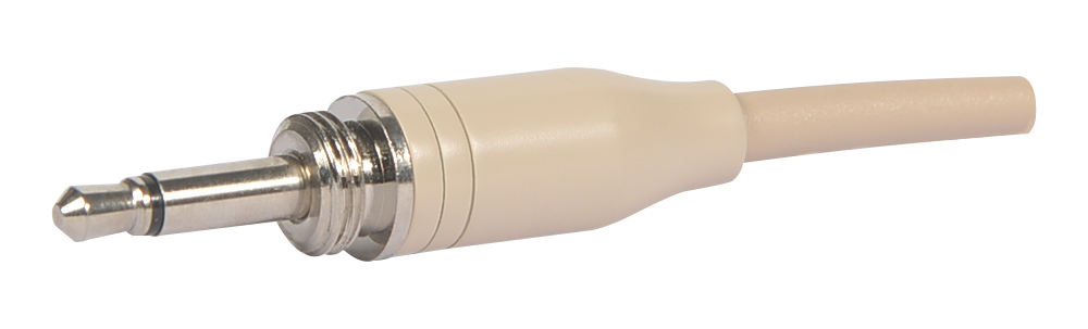 Conector macho de 3,5 mm beige