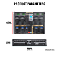 Mélangeur audio DJ TFB-20 à 20 canaux avec interface USB Équipement de performance de scène d'usine directe pour un grand son
