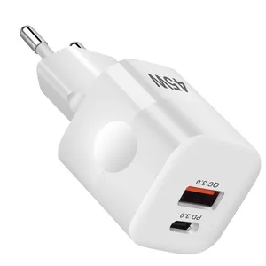 Pd3.0 Au / Us / Eu / Uk Plug 45w USB Wall Charger Adapter For Phone Charger Adapter