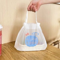 Additif biodégradable en plastique avec cordon de serrage Sacs à emporter Interdictions de livraison de nourriture personnalisées Fournisseur de restaurant écologique