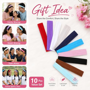 Bandeaux noirs de qualité supérieure pour toutes les occasions, bandeaux confortables pour femmes, accessoires pour cheveux pour le sport, la mode, le maquillage, bandeaux pour femmes - Product Image 5