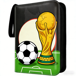 Carpeta Personalizada para Tarjetas Coleccionables de la Copa <span class=keywords><strong>Mundial</strong></span> 2026, Álbum de Tarjetas Deportivas con 4 Bolsillos y Cremallera - Product Image 1