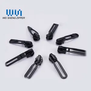 WS electrophoresis matt black nickel free zinc alloy zipper puller,Customized Fashion design Metal Slider Zipper Puller