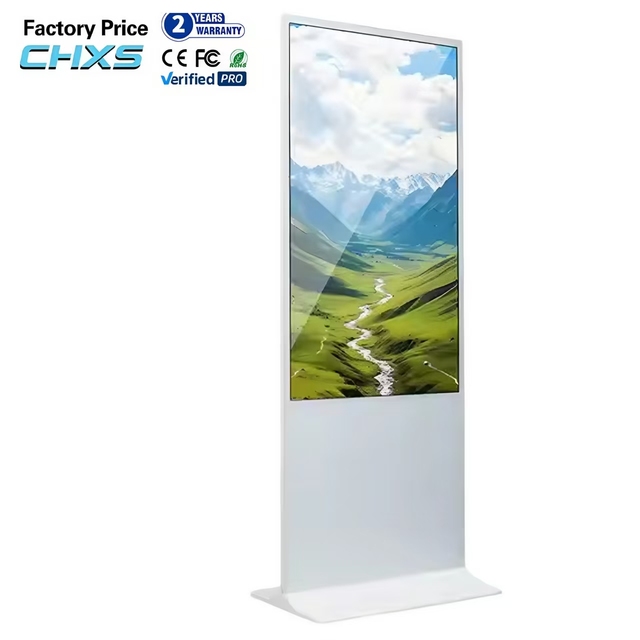 CH LCD Android Shopping Mall Electronic Digital Signage Advertising Vertical Stand Touch Smart Interactive Screen Totem Display