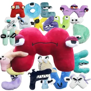 2023 Hot sale customized 26 English alphabet plush cartoon education puzzle Alphabet Lore toy doll