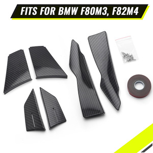Pare-chocs avant BMW F80 M3 F82 M4 en fibre de carbone, bande anti-rayures en ABS, installation avec ruban adhésif 3M - Product Image 5