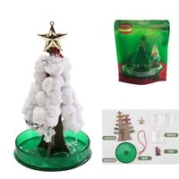 Arbre en papier fleur arbre de noël arrosage magique croissance arbre de cristal magique créatif jouet pour enfants cadeau de noël