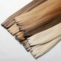 Extensions de Cheveux Invisible Genius Weft de Qualité Luxe, Super Fines, Double Drawn, Originales, Naturelles, Vraies, Cheveux Brésiliens Vierge Bruts