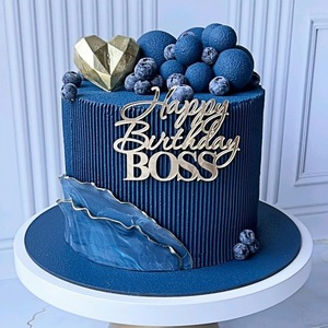 Complementos <span class=keywords><strong>de</strong></span> <span class=keywords><strong>pastel</strong></span> <span class=keywords><strong>de</strong></span> feliz cumpleaños estilo Ins, decoración <span class=keywords><strong>de</strong></span> <span class=keywords><strong>pastel</strong></span> acrílico <span class=keywords><strong>de</strong></span> cumpleaños para hombres, superventas, suministros <span class=keywords><strong>de</strong></span> fiesta reutilizables personalizables - Product Image 1
