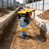 Compacteur à chenilles électrique/essence à performance stable, disponible en stock pour la compactation dans les espaces confinés
