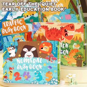 หนังสือกิจกรรมสติ๊กเกอร์ของเล่นเสริมพัฒนาการเด็ก หนังสือเด็กเล็กแบบมอนเตสซอรี่ - Product Image 2