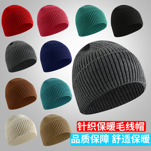 Solid Color Knitted Beanie For Women Winter <b>Warm</b> <b>Hat</b> Round Top Woolen Cap Fashionable Korean Style Autumn Essential - Product Image 5