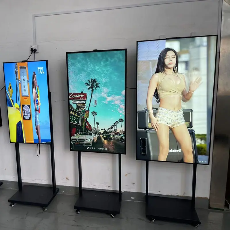 43 inch treo tường Màn hình LCD quảng cáo thương mại Màn hình hiển thị thông minh Android TV kỹ thuật số biển màn hình