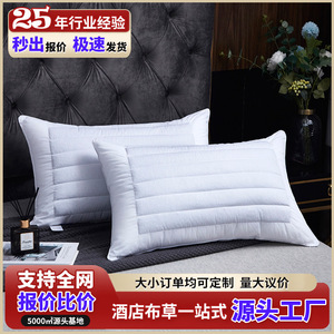 Buckwheat <b>Pillow</b> Core 45x75cm White Rectangle 100 Cotton <b>Neck</b> Support Hotel Use - Product Image 5