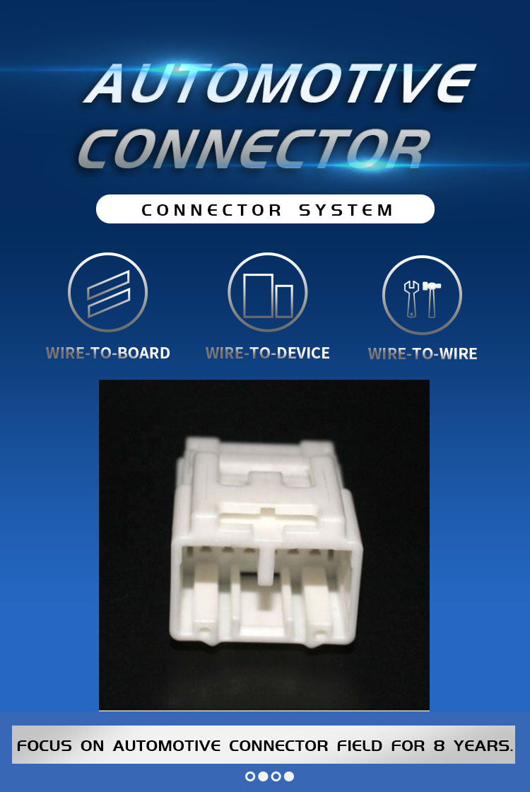 90980-12744 White Color 18 Pin Male Plastic Electrical