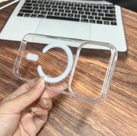 Coque de téléphone transparente pour iPhone 18 Pro Max, anti-rayures, avec charge rapide sans fil magnétique intégrée