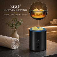 Pembakar Lilin Aromaterapi Tanpa Api, Dapat Diredupkan, Ramah Lingkungan, Bertenaga USB, Berkualitas Tinggi, Cocok untuk Hadiah Natal