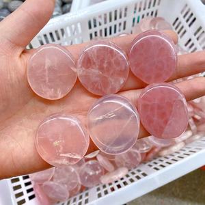 Prezzo all'ingrosso a buon mercato naturale fetta di cristallo di quarzo rosa piccola fetta di cristallo pietra curativa per la decorazione domestica - Product Image 5