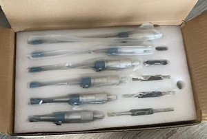 Micrometer Set Schroefmicrometer 4-delige set Mechanische micrometer Diametermeting 0-100mm Gemaakt in China Verpakking in houten kist - Product Image 6