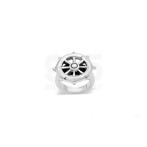 Fantabulous Class Bold Seafaring Aesthetic <b>Ship</b> <b>Wheel</b> Silver Rings Women 925 Sterling - Product Image 1